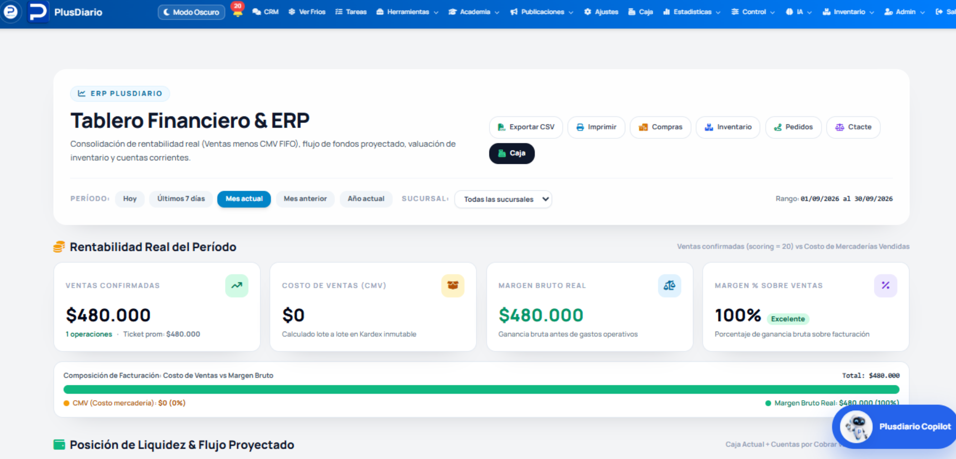 Captura del módulo